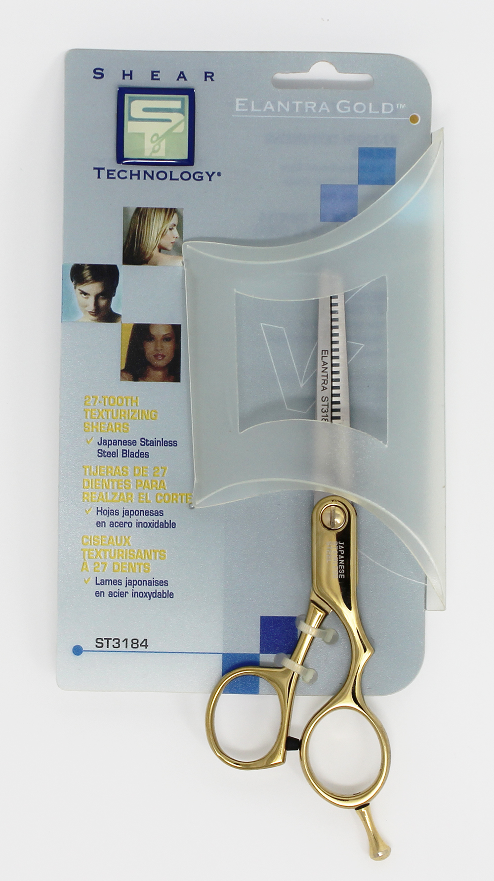Elantra Gold 27-Tooth Texturizing Shears - Click Image to Close